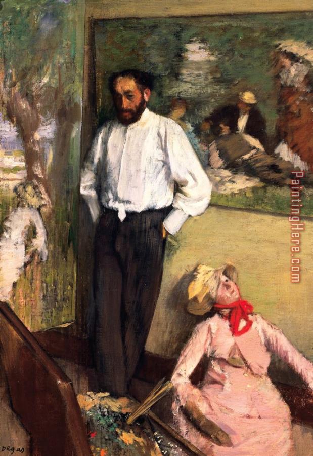 Edgar Degas Man And Puppet